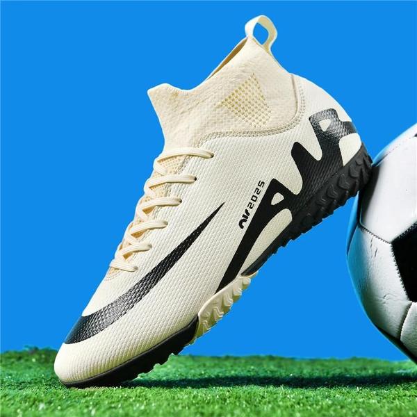 Imagem de Sapatos de Futebol Masculinos Antiderrapantes - Botas Confortáveis TF FG