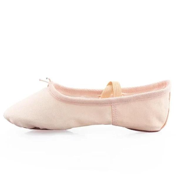 Imagem de Sapatos de Lona para Ballet Infantil - Sola Dividida para Dança, Ginástica e Yoga