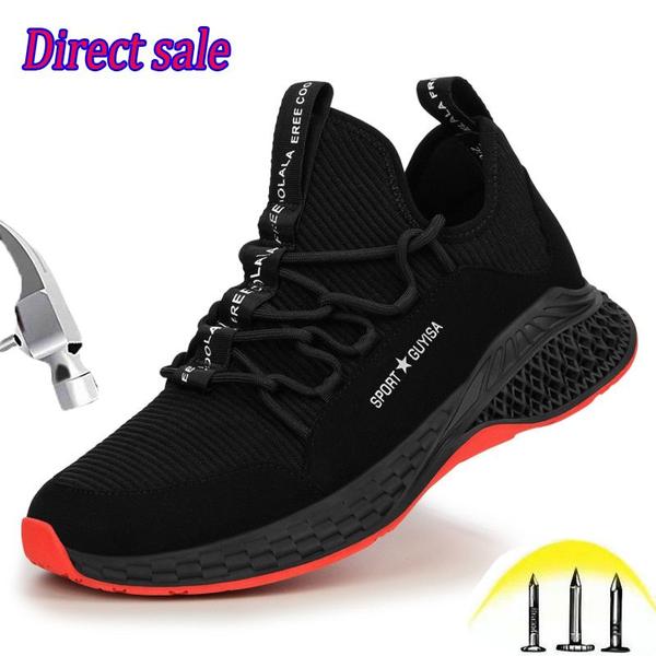 Imagem de Sapatos de segurança BYDBXDY Steel Toe resistentes a choques para homens