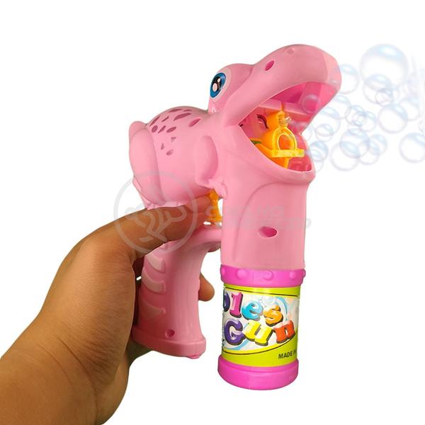 Imagem de Sapo Bolhudo Brinquedo Pop Tik Tok Lança Bolhas Sabão Mágica Criança Infantil - Rosa