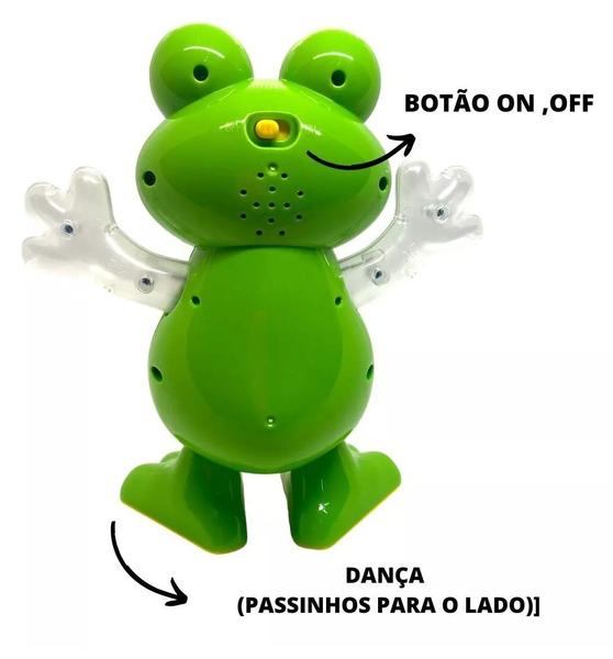 Imagem de Sapo de Brinquedo Dançarino Musical Com Luzes e Movimentos