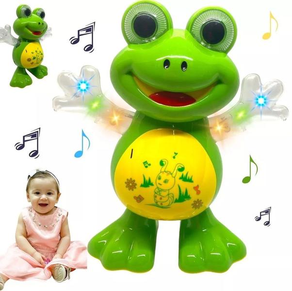 Imagem de Sapo de Brinquedo Dançarino Musical Com Luzes e Movimentos