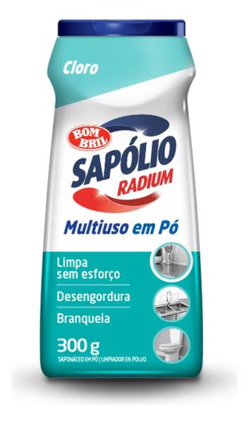 Imagem de Sapólio Radium Em Pó Cloro 300g Kit 3