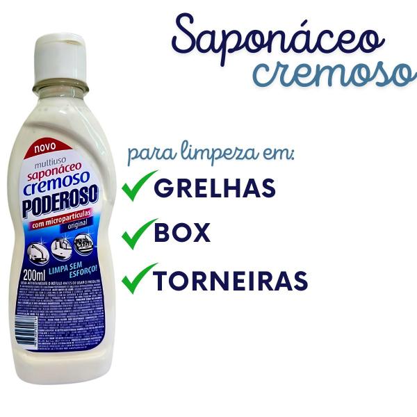 Imagem de Saponáceo Cremoso Poderoso remove manchas 200ml Fuzetto KIT COM 9