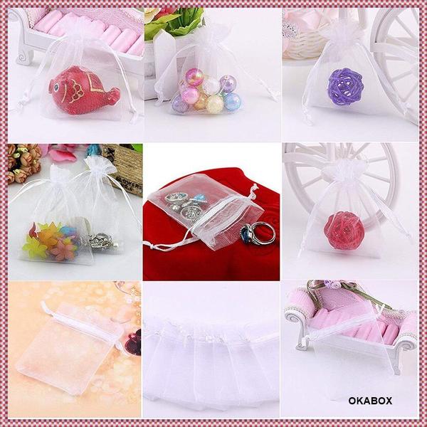 Saquinho De Organza 10x13 Fita Cetim Lembrancinha ( 100 Und ) - ART E FESTA Imagem de Saquinho De Organza 10x13 Fita Cetim Lembrancinha ( 100 Und )