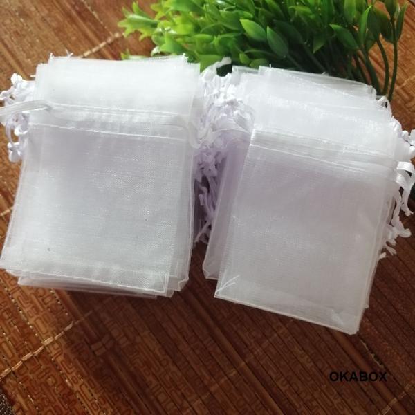 Saquinho De Organza 10x13 Fita Cetim Lembrancinha ( 100 Und ) - ART E FESTA Imagem de Saquinho De Organza 10x13 Fita Cetim Lembrancinha ( 100 Und )