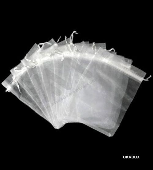 Saquinho De Organza 10x13 Fita Cetim Lembrancinha ( 100 Und ) - ART E FESTA Imagem de Saquinho De Organza 10x13 Fita Cetim Lembrancinha ( 100 Und )