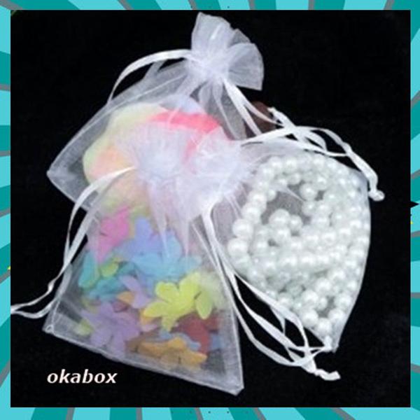 Saquinho de organza com fita cetim 7x9 - 50 unidades - Art e festa Imagem de Saquinho de organza com fita cetim 7x9 - 50 unidades