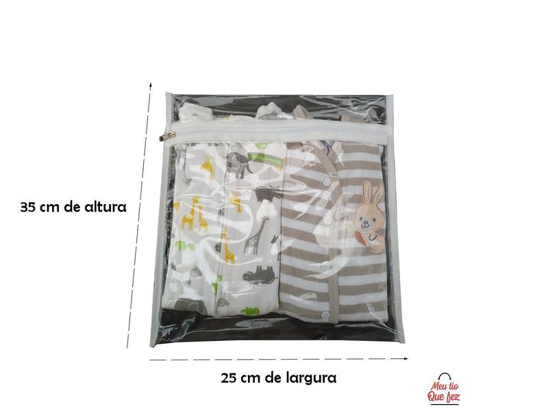 Imagem de Saquinho Maternidade Organizador roupas viagem - Kit com 5 Peças