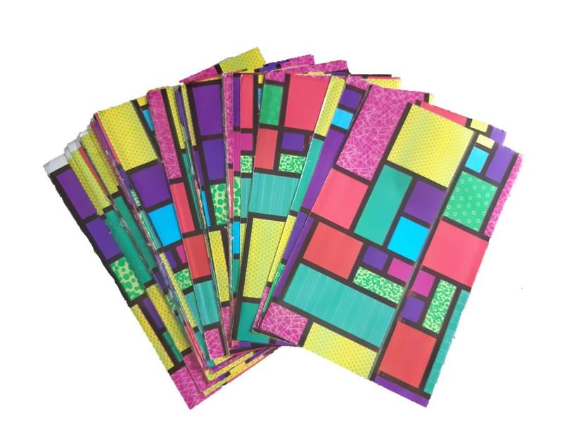 Imagem de Saquinho Presente Colorido 10x15 com laço pacote com 100 unidades
