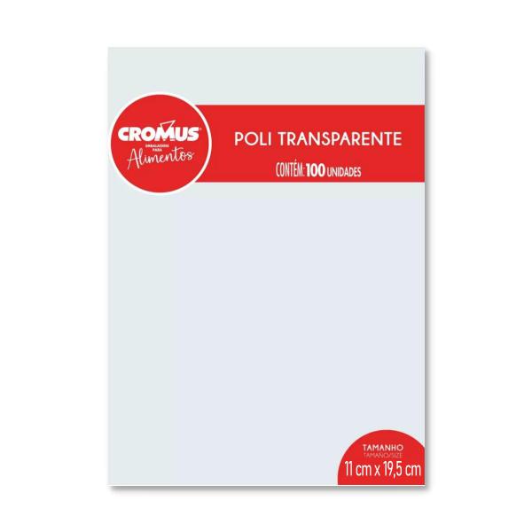 Imagem de Saquinho transparente liso 11x19,5cm kit com 1000 unidades