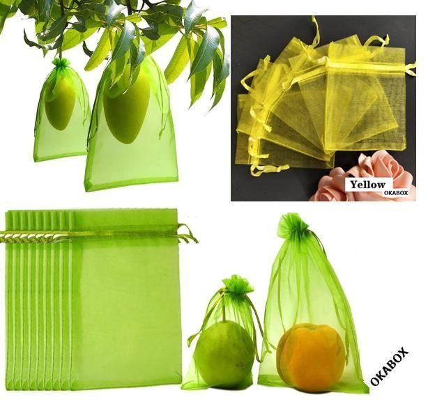 Imagem de Saquinhos de  Organza Saquinho Fruta 20x35 - Branco -100pçs