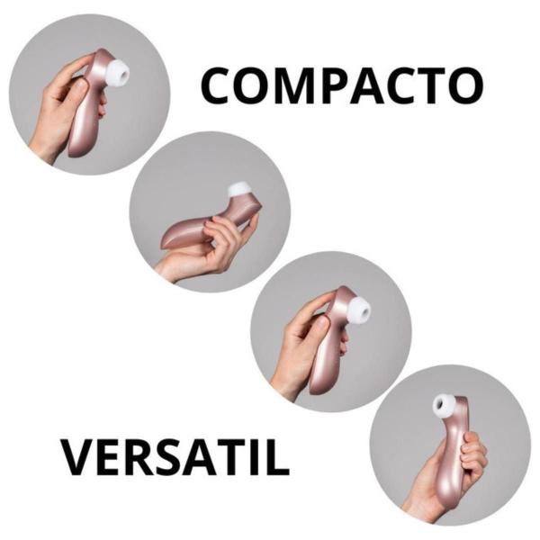 Imagem de Satisfyer Pro 2+ Sugador de Clitóris com Vibração no Bocal 11 Intensidades Recarregável Original Lacrado