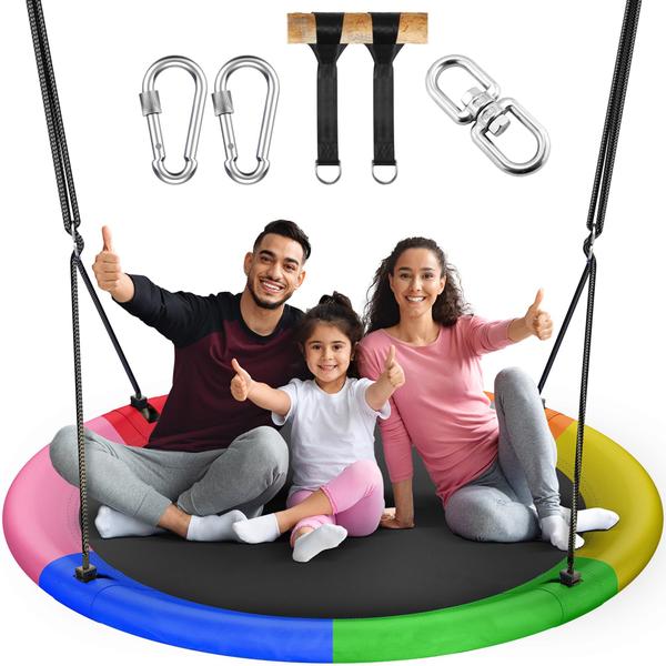 Imagem de Saucer Tree Swing Everyfun 43" para crianças e adultos 318 kg