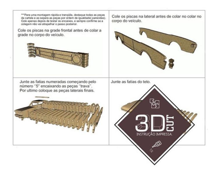 Imagem de Saveiro Quebra Cabeça 3d. Miniatura Em Mdf