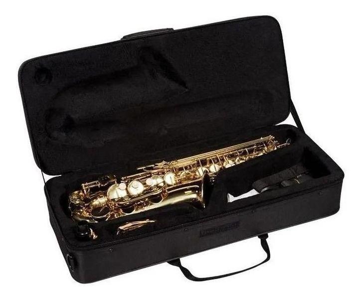 Imagem de Sax Alto Vogga Vsas701n Mib Dourado Com Case Luxo