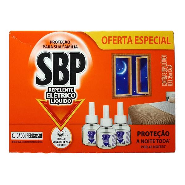 Imagem de SBP 2 Caixa com 6 Repelente Elétrico Líquido 35ml Cada Refil