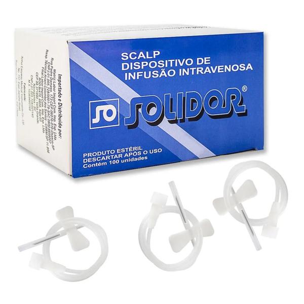 Imagem de Scalp dispositivo de infusão intravenosa 19g 100un solidor