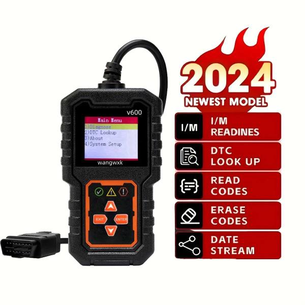 Imagem de Scanner Automotivo Diagnóstico V600 Obd2 Leitor Português Atualizado 2024