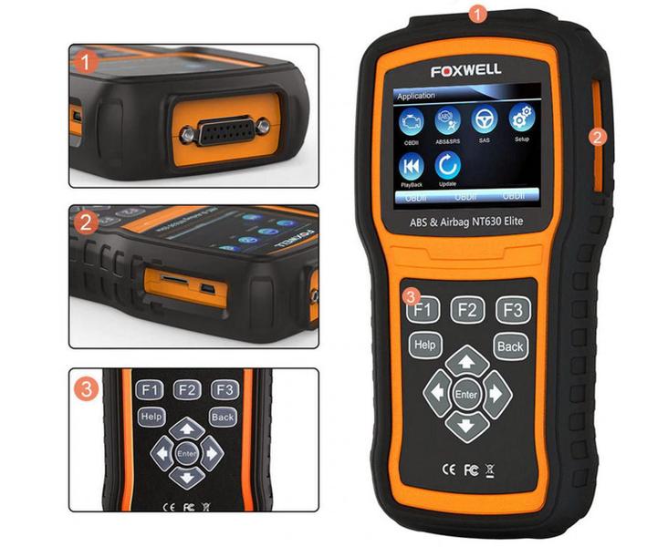 Imagem de Scanner Automotivo Foxwell Nt630 Elite Reseta Abs Airbag Obd