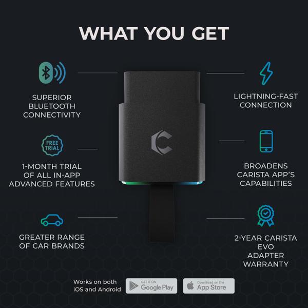 Imagem de Scanner Bluetooth Carista EVO para diagnóstico e personalização