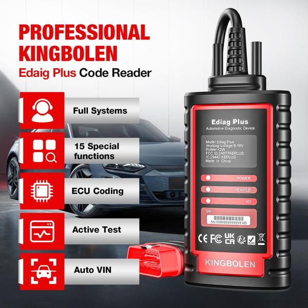 Imagem de Scanner Bluetooth KINGBOLEN Ediag Plus para iOS e Android