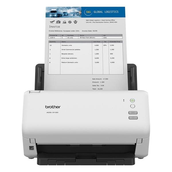 Imagem de Scanner de Mesa A4 Duplex ADS3100 40ppm Brother