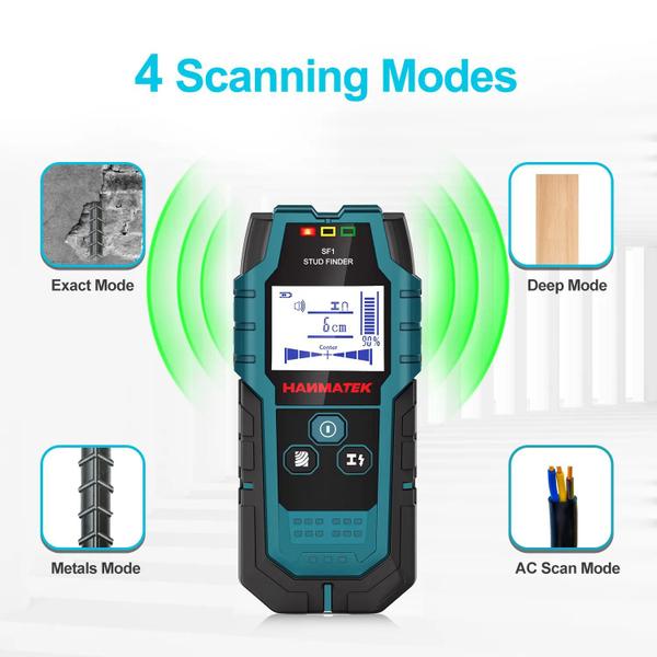 Imagem de Scanner de Paredes Stud Finder Hanmatek Madeira Metal Fios