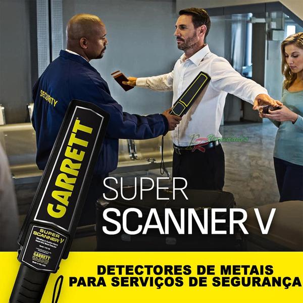 Imagem de Scanner Detector De Metal Manual Leve Para Segurança