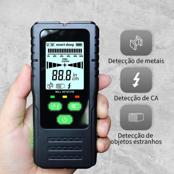 Imagem de Scanner Detector de Parede Piso Cobre Madeira Fios e Metal