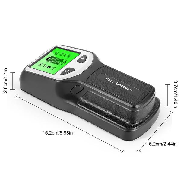 Imagem de Scanner Display Lcd Detector Metal Cobre Madeira Fio 5 Em 1