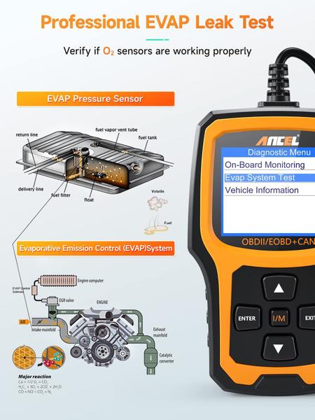 Imagem de Scanner OBD2 Ancel AD410 - Leitor de Código de Veículo Aprimorado