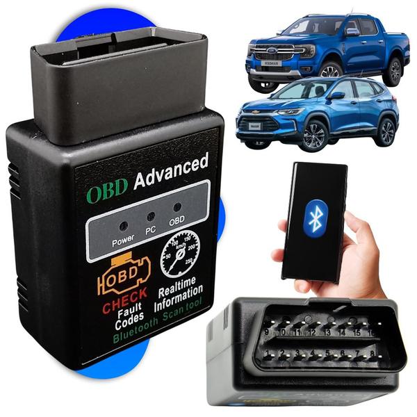 Imagem de Scanner Obd2 Bluetooth Diagnostico Veicular Universal Automotivo 