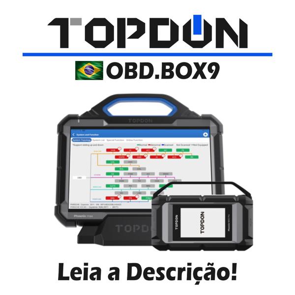 Imagem de Scanner topdon phoenix max  tablet militar 13.3 +osciloscopio+13montadoras banco de dados online