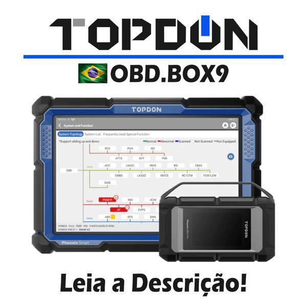 Imagem de Scanner Topdon Phoenix Smart  Banco De Dados Online J2534