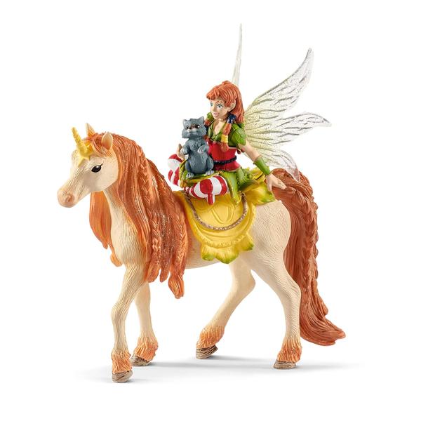 Imagem de Schleich bayala, Brinquedos de Unicórnio de Fadas para Meninas e Meninos, Boneca de Fada Marween com Brinquedo de Unicórnio Glitter, Idade 5+