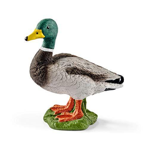 Imagem de SCHLEICH Farm World, Estatueta animal, Brinquedos de Fazenda para Meninos e Meninas de 3 a 8 anos, Drake, Pato Masculino