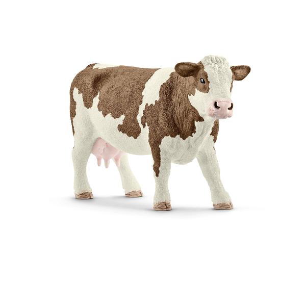 Imagem de SCHLEICH Farm World, Estatueta animal, Brinquedos de Fazenda para Meninos e Meninas de 3 a 8 anos, Vaca Simental