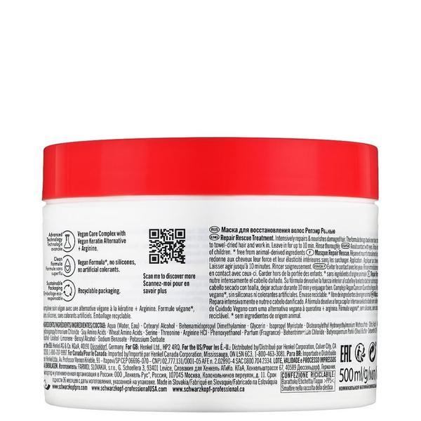 Imagem de Schwarzkopf Bc Repair Rescue Arginine Treatment Mask 500ml