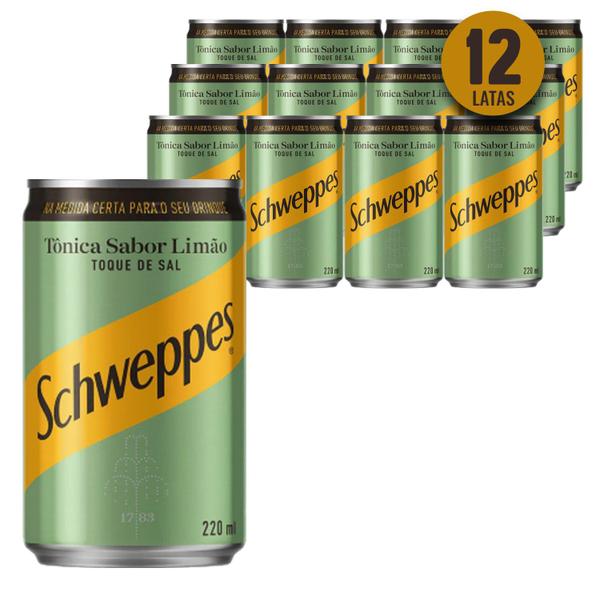 Imagem de SCHWEPPES Sabor Limão com Toque de Sal 220ml (12 Latas)