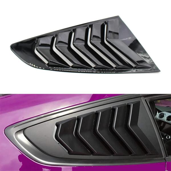 Imagem de Scoop Window Louver Persiana Lateral Vidro Ford Mutang Preto