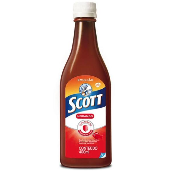 Imagem de Scott Emulsão Óleo De Fígado De Bacalhau Sabor Morango 400ml