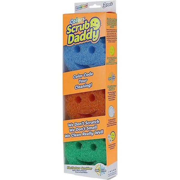 Imagem de Scrub Daddy Kit Esponja Multiuso Textura Flexível Sem Riscos