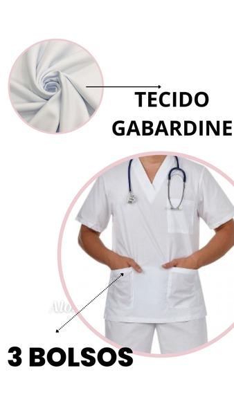 Imagem de Scrub  Privativo Hospeitalar  Oxford Uniforme Camisa E Calça Plus Size G1 PH