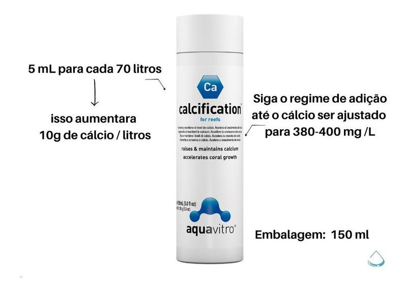 Imagem de Seachem Calcification Aquavitro 150 Ml Calcio Corais Aquário