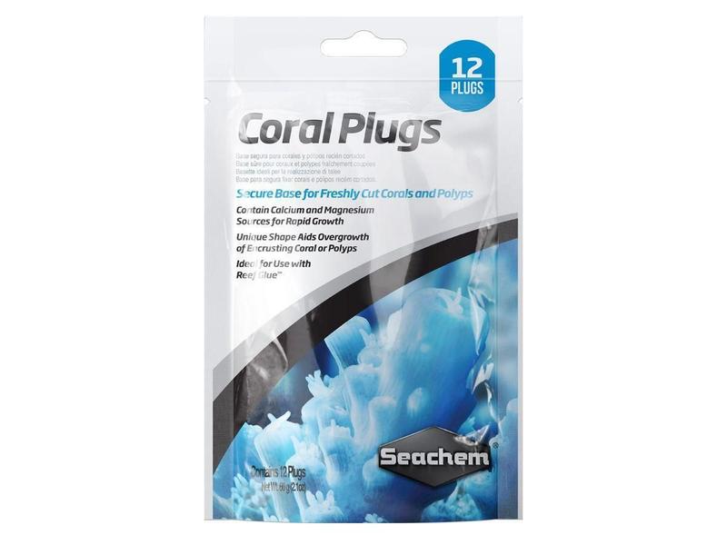 Imagem de Seachem Coral Plug 12Pçs Base Para Segurar Corais Cortados