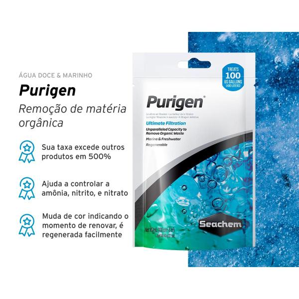 Imagem de Seachem Purigen 100ml Mídia Filtrante para Aquário