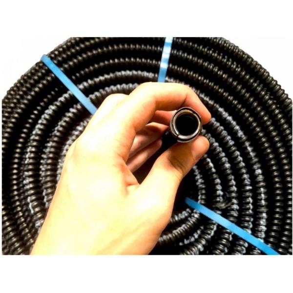 Sealtubo metálico flexivel emborrachado 1/2 preto 1 metro - INDEL Imagem de Sealtubo metálico flexivel emborrachado 1/2 preto 1 metro