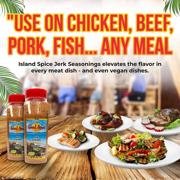 Imagem de Seasoning Island Spice Jerk 946 ml, vegano sem glúten, 32 onças