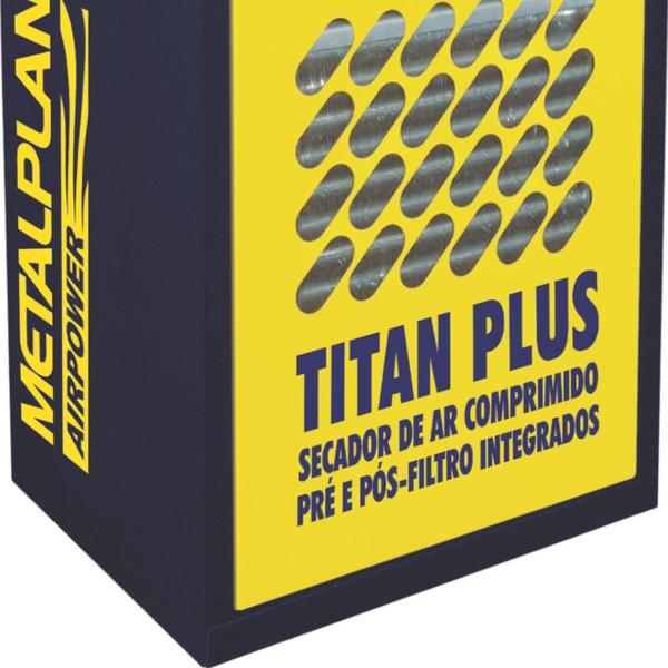 Imagem de Secador de ar comprimido por refrigeração com pressão 16 bar - Titan Plus Laser 70 - Metalplan